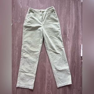 Talbots Green Corduroy Pants
